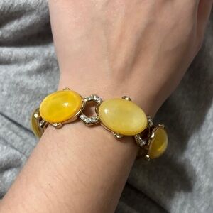 Tamina by Stella Gold Bracelet with Yellow Stones